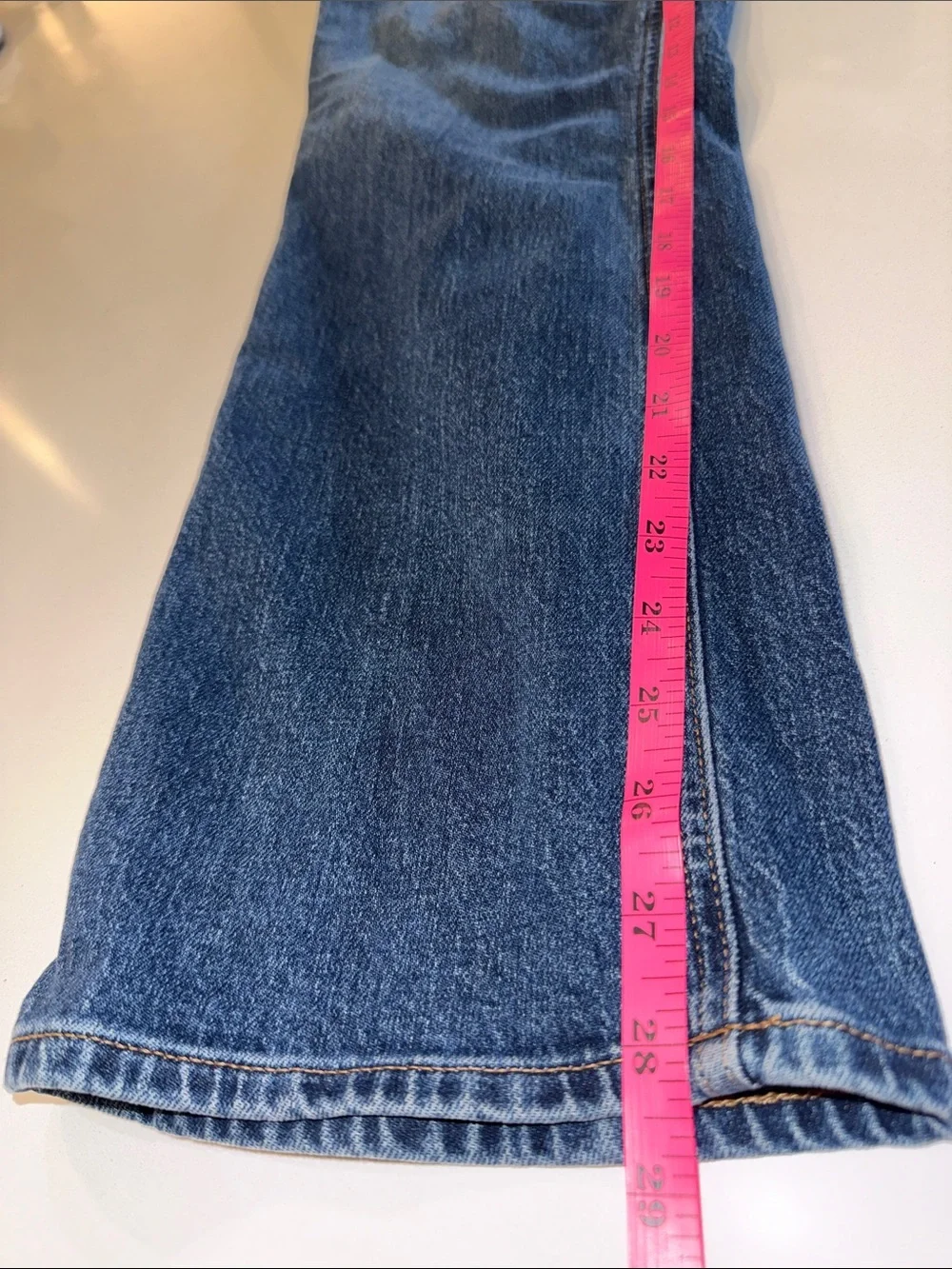 J Crew Mid Rise Flare Cropped Jeans | Size 28T